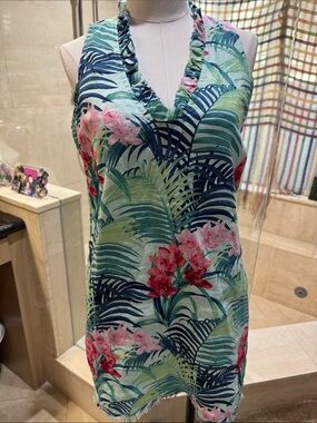 Tommy Bahama Light Mint Green Linen Dress